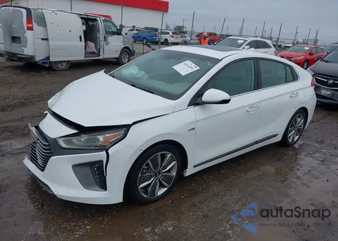 2019 Hyundai Ioniq Hybrid Limited z USA, uszkodzony, nr VIN KMHC05LC9KU144055